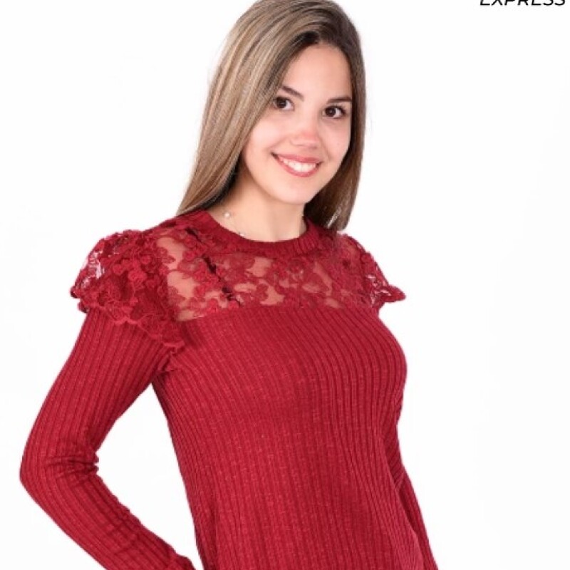 Blusa Leticia Bordó Blusa Leticia Bordó