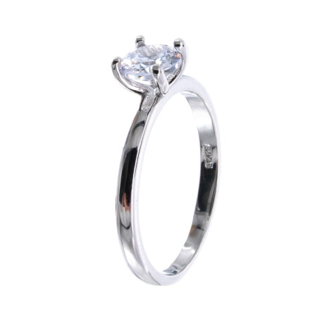 Anillo de Plata 925 rodinada con circonia Anillo de Plata 925 rodinada con circonia