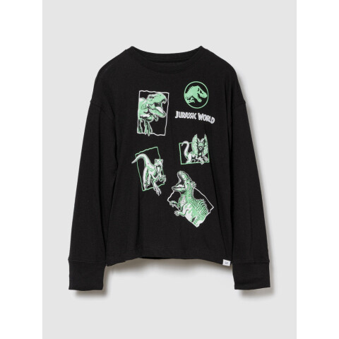 V-JPN 3PL JURASSIC GR LS TEE BLACK 1