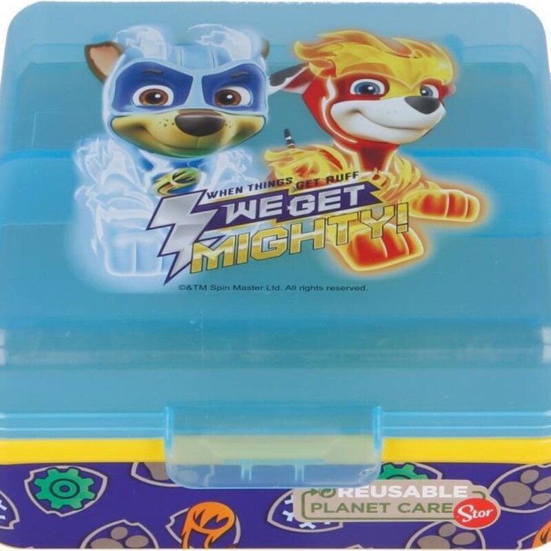 Lunchera Multicompart Plástico Sq Masc Paw Patrol BAZAR PLASTICO LUNCHERA MULTICOMPART SQ PAW MASC