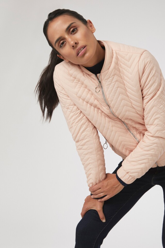 Bomber capitoneada rosa