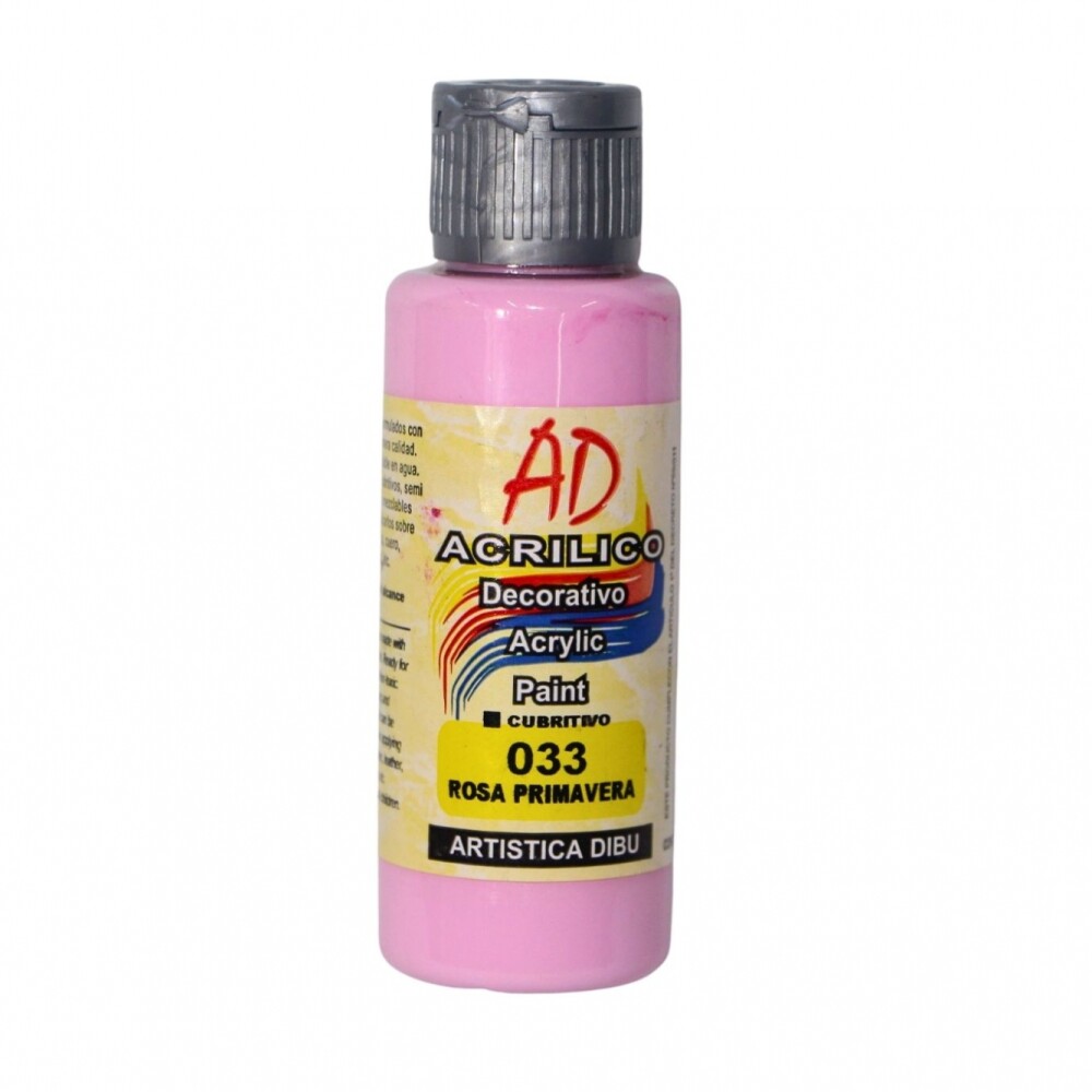 PINTURA ACRILICA ARTISTICA DIBU 60 ML. DIFERENTES COLORES COLOR ROSA PRIMAVERA 033