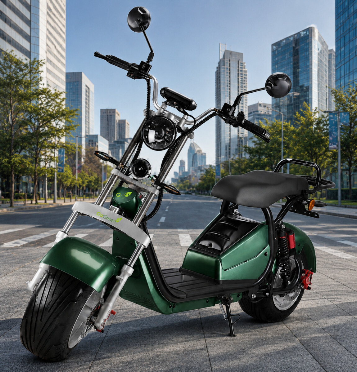 Moto Eléctrica GoGreen Adventure 2000W 20Ah R12 55km/h - Verde 