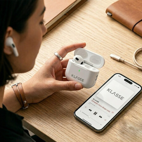 Auriculares Inalambricos In-ear Klasse | Color blanco Auriculares Inalambricos In-ear Klasse | Color blanco