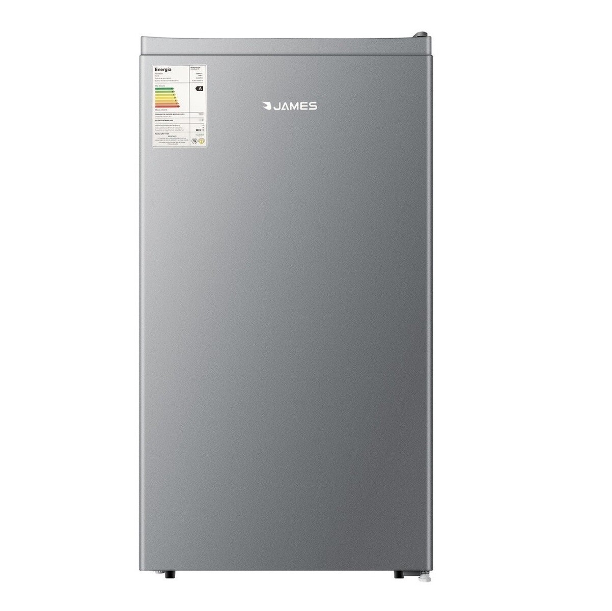 Frigobar James 102 Lts Con Congelador Jn-90ks Silver Color Plateado 