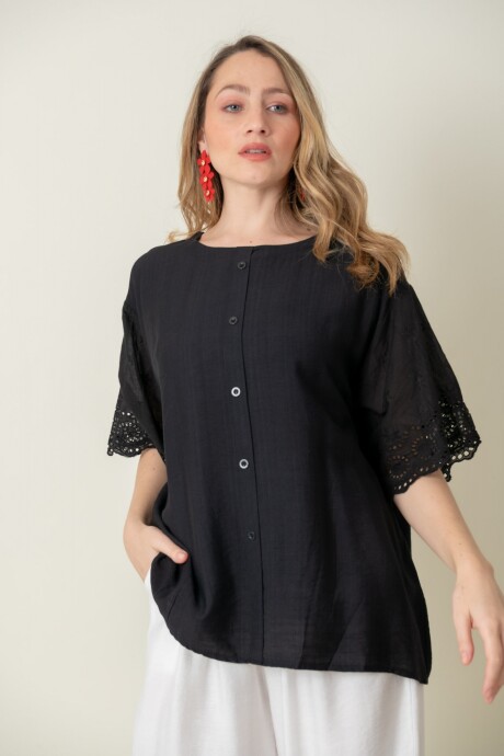 BLUSA GERBERA Negro