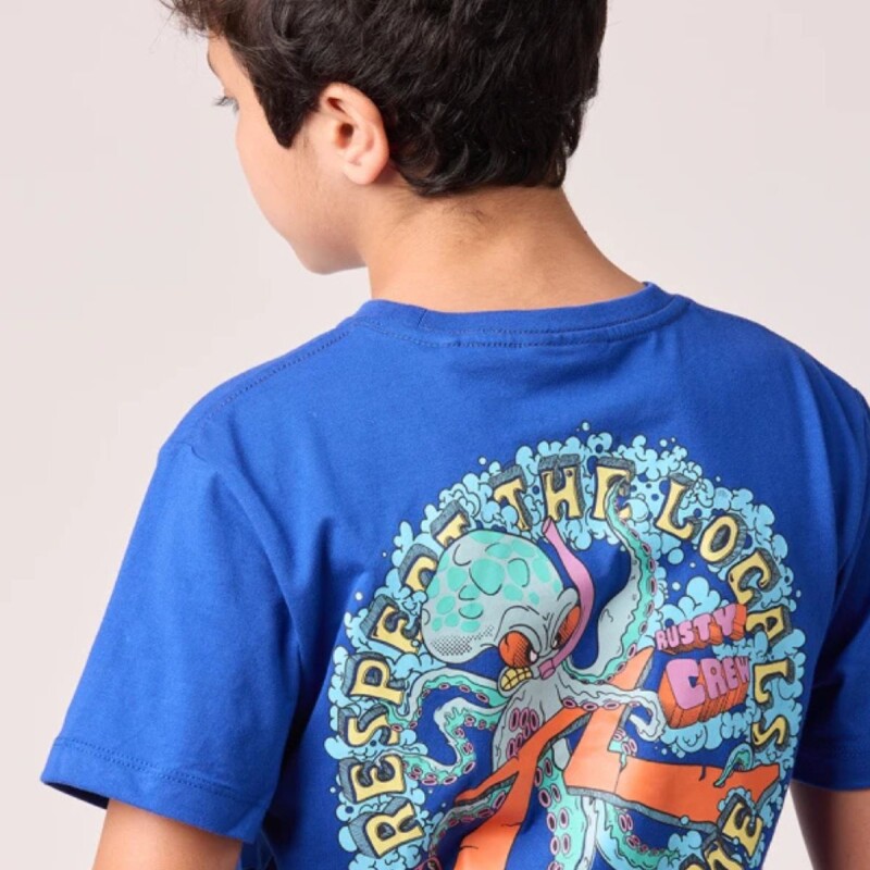 Remera Con estampa Rusty Azul