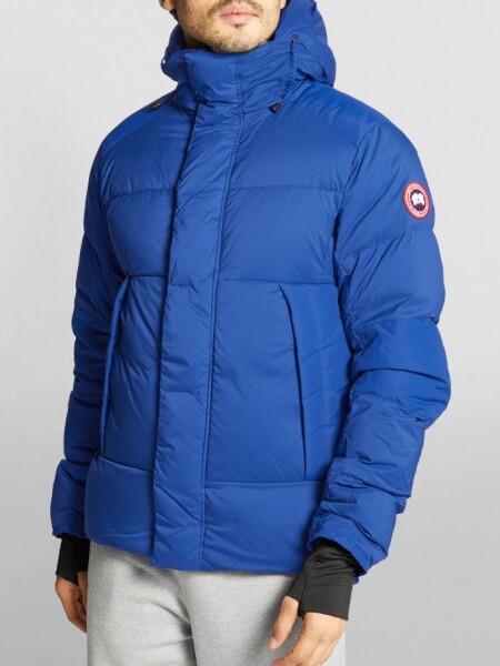 Canada Goose -Campera de nylon con capucha rellena de plumas, Armstrong Hoody Beige