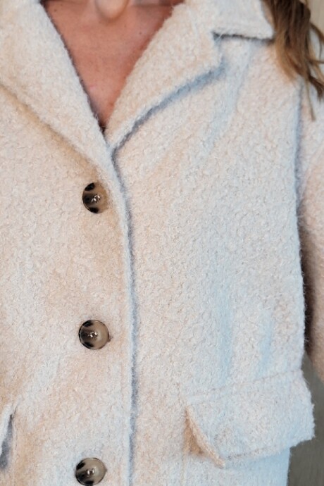 Sobreacamisa Budapest Corderito Manteca