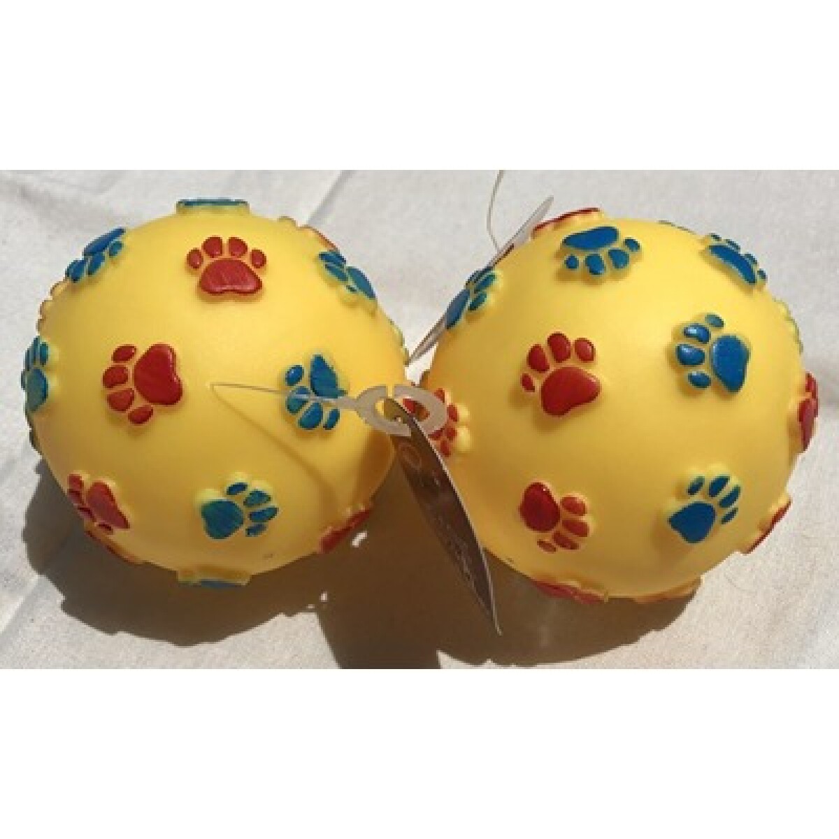 Juguete p/Perros Pelota con Huellitas 8 cm 