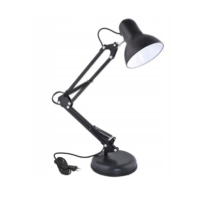 Lampara de mesa articulada ajustable con pinza y base Lampara de mesa articulada ajustable con pinza y base