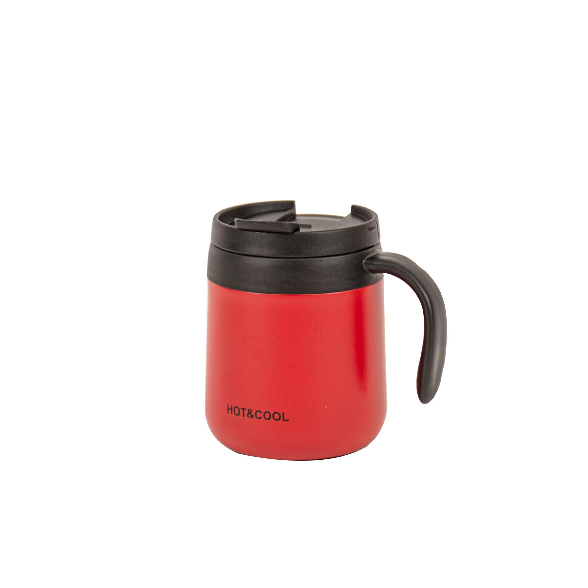 Taza Térmica Con Tapa 350 Ml - Rojo 