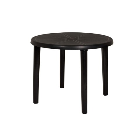 MESA DE PLASTICO REDONDA 90CM MOR TONDO Negro