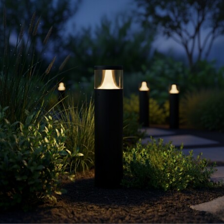 BOLARDO KANE 80 CM Luminaria Bolardo Exterior 9W Kane 80cm Negro