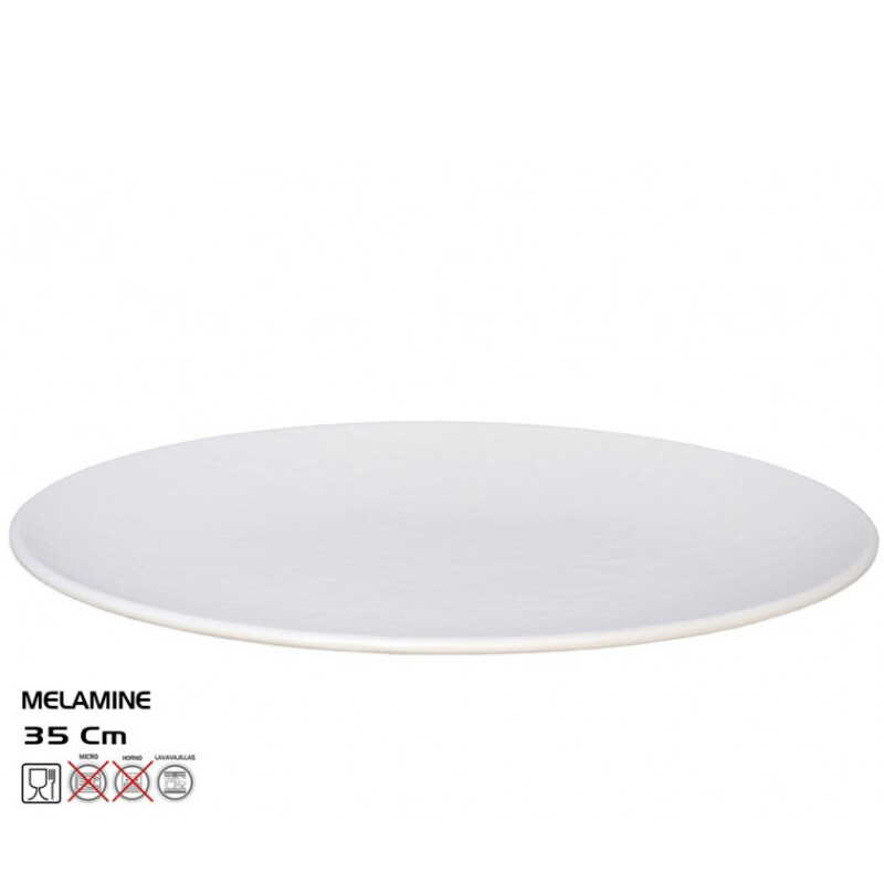 Fuente Oval Tilda de Melamina 35 x 26 cm Blanca FUENTE OVAL TILDA 35X26CM BLANCO - MELAMINA