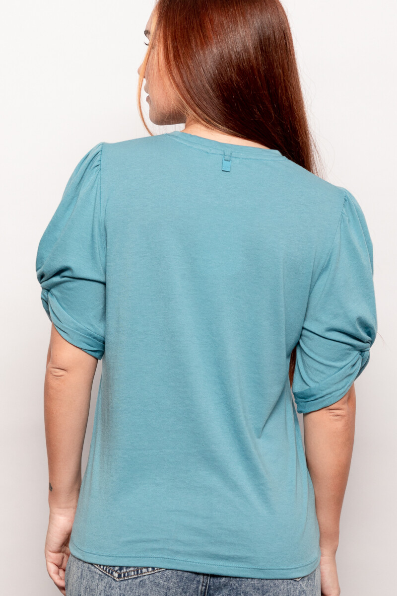 REMERA MEWS Azul verdoso