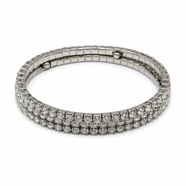 Pulsera zirconia-Plata 925 -PU3929 conpiedra