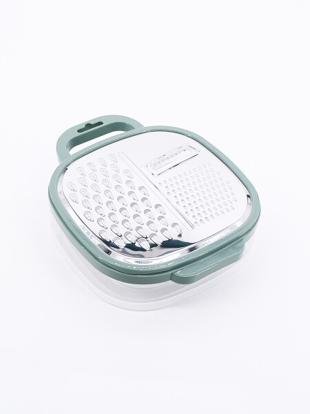RALLADOR CON DISPENSADOR VERDE