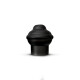 Barrote cortina de metal 1,5 m + 2 Soportes NEGRO