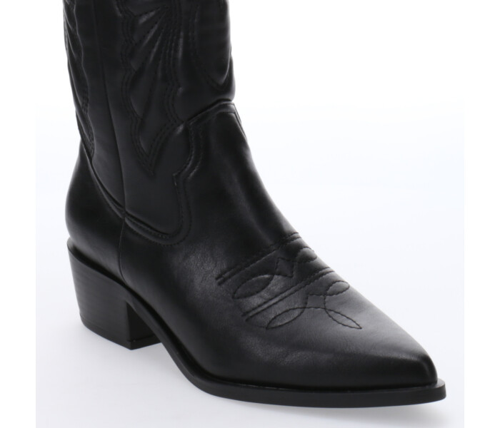 Botas de Mujer Miss Carol EDNA tejana con diseño en la caña Negro