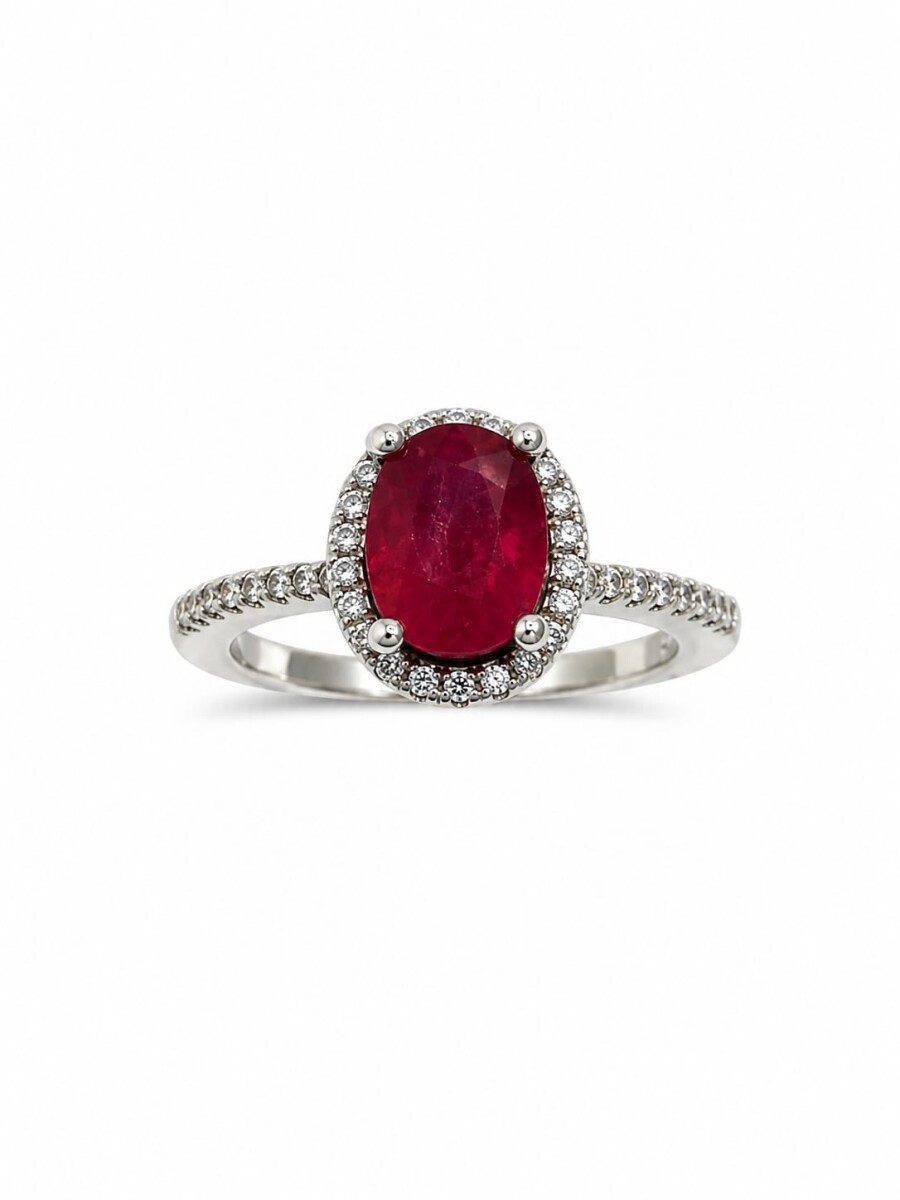 Anillo con Rubi y Zirconias 