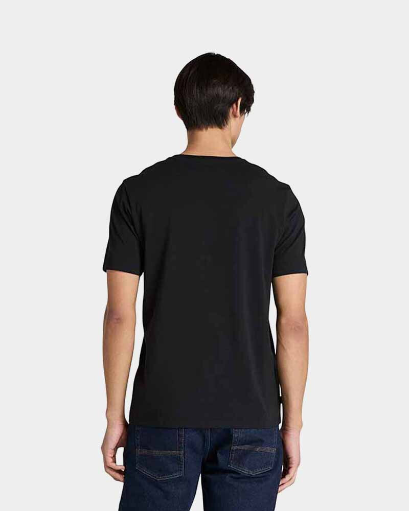 Polo Mountain Graphic Manga Corta Hombre Black