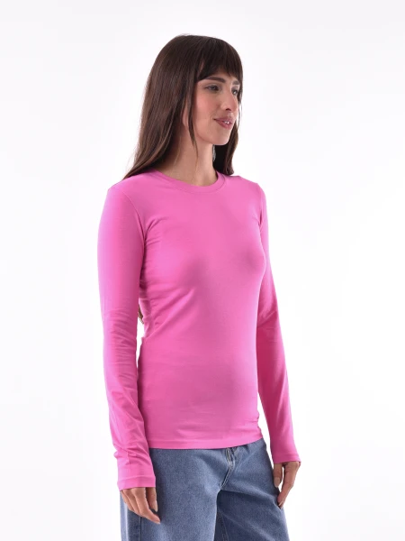 REMERA BASICA POLONIO MIX ROSA CHICLE