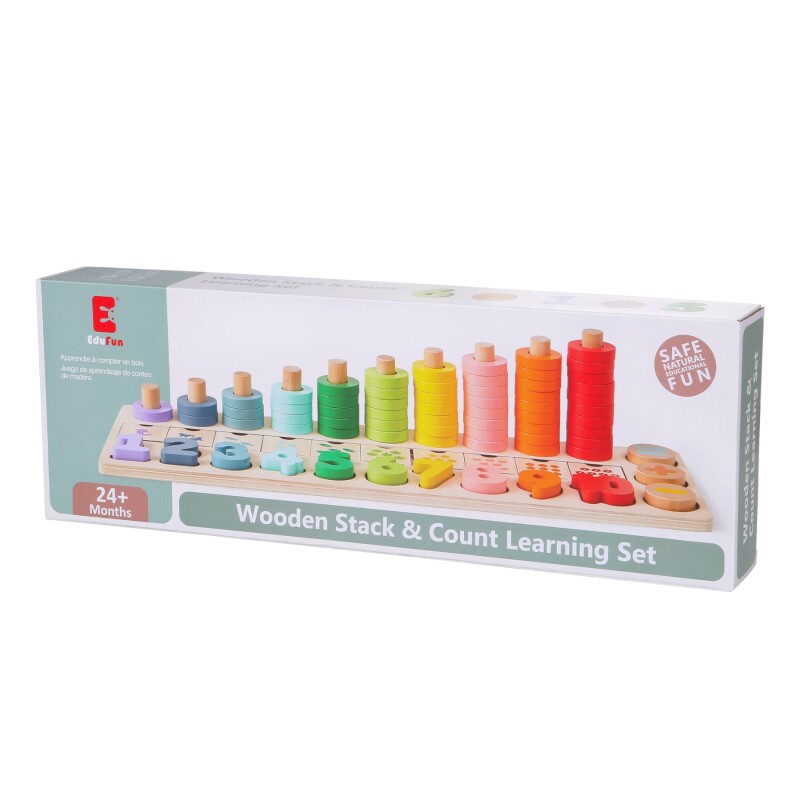 Juego Didáctico de Madera de Números y Encastre Juego Didáctico de Madera de Números y Encastre