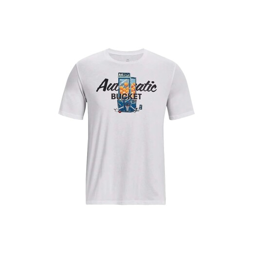 Remera Under Armour Moda Hombre Basetball claw Machi White S/C