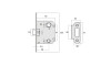 Picaporte para puerta negro C-2002-N Picaporte Para Puerta Negro C-2002-n