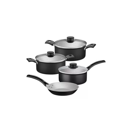 BATERIA DE COCINA TURIM 7PZAS TRAMONTINA NEGRO