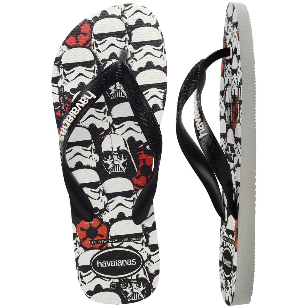 Sandalias Havaianas Star Wars FC Hombre Blanco Negro Blanco