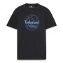 Polo Mountain Graphic Manga Corta Hombre Black
