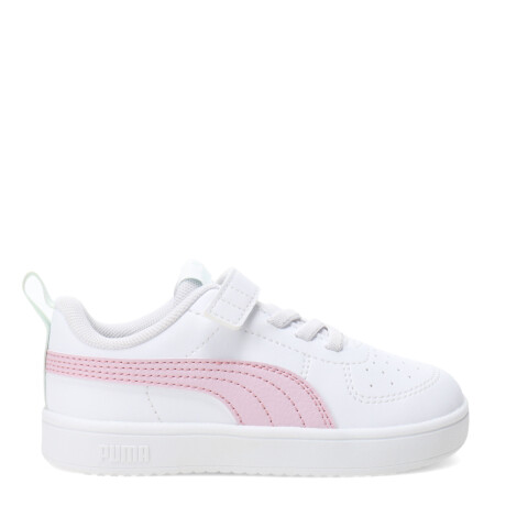 Championes Infantiles Puma Rickie Blanco - Rosa - Verde Agua