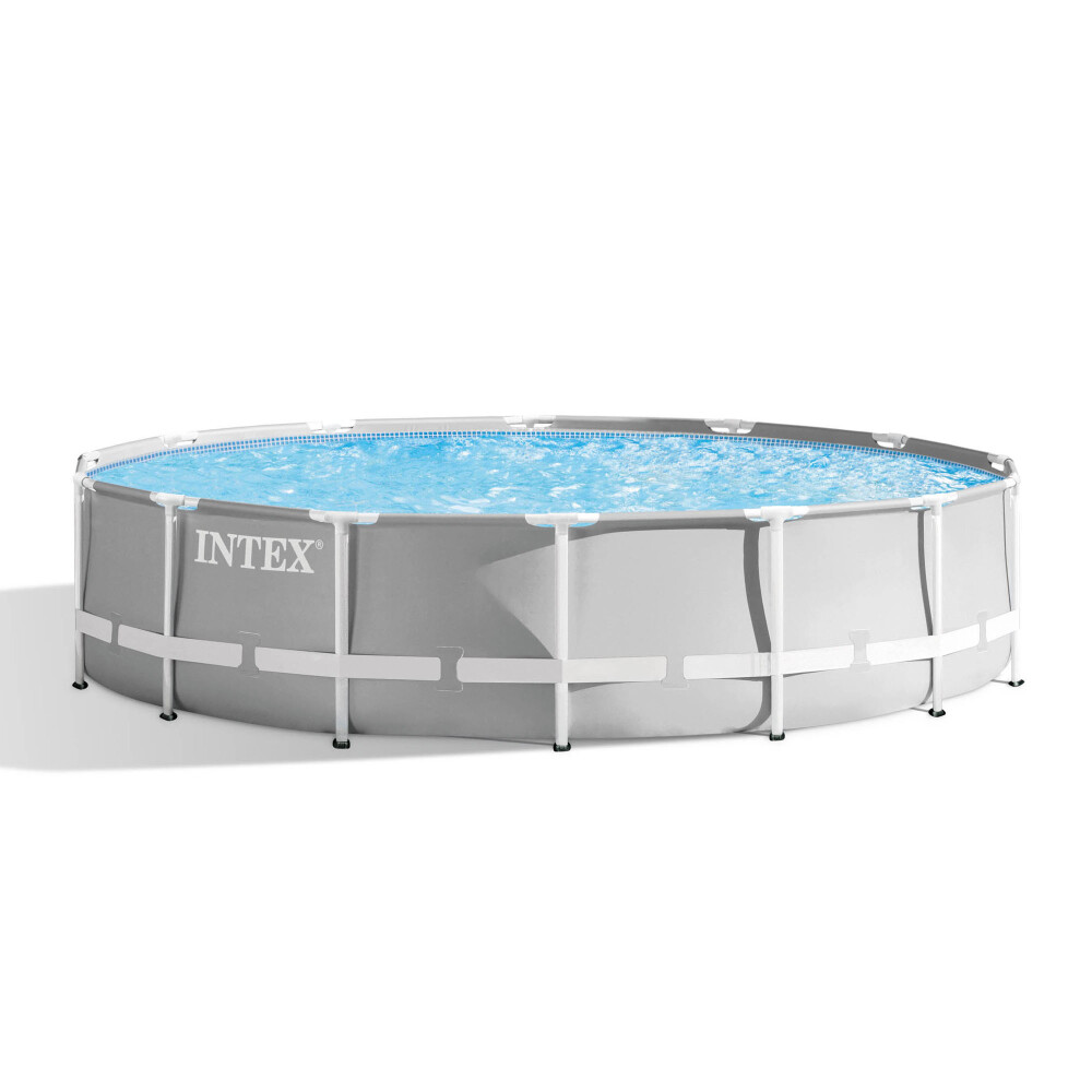 PISCINA ESTRUCTURAL INTEX ACERO GRIS 4,27M