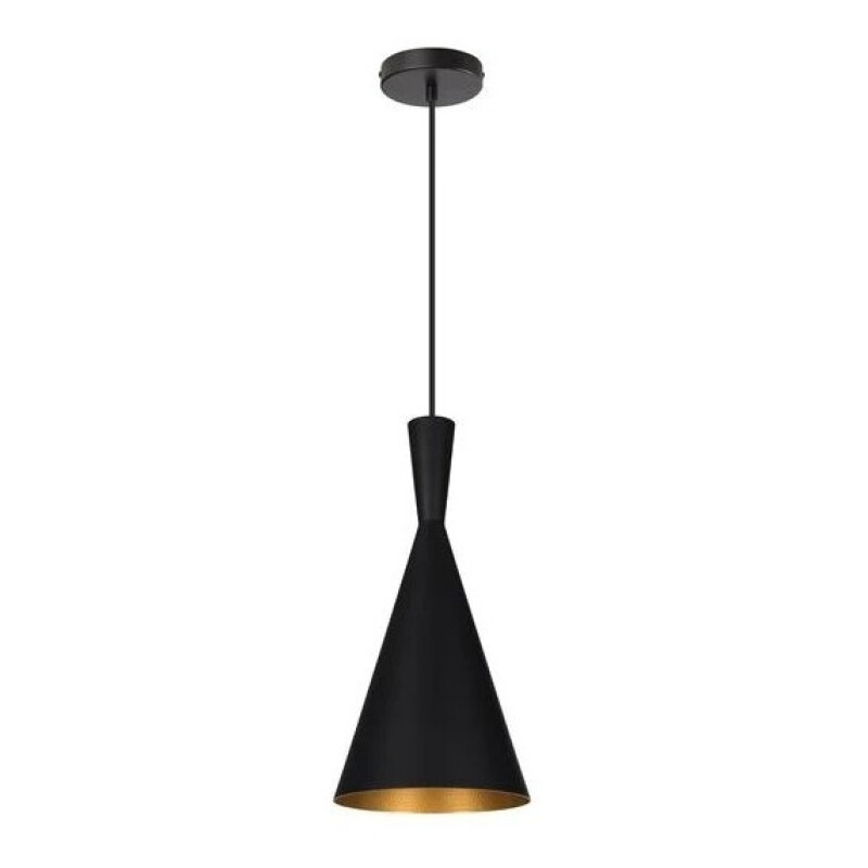 Lampara Colgante De Techo Metal Negro Negro