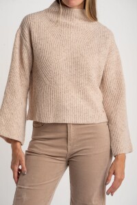 Polera Lana Beige Meñange