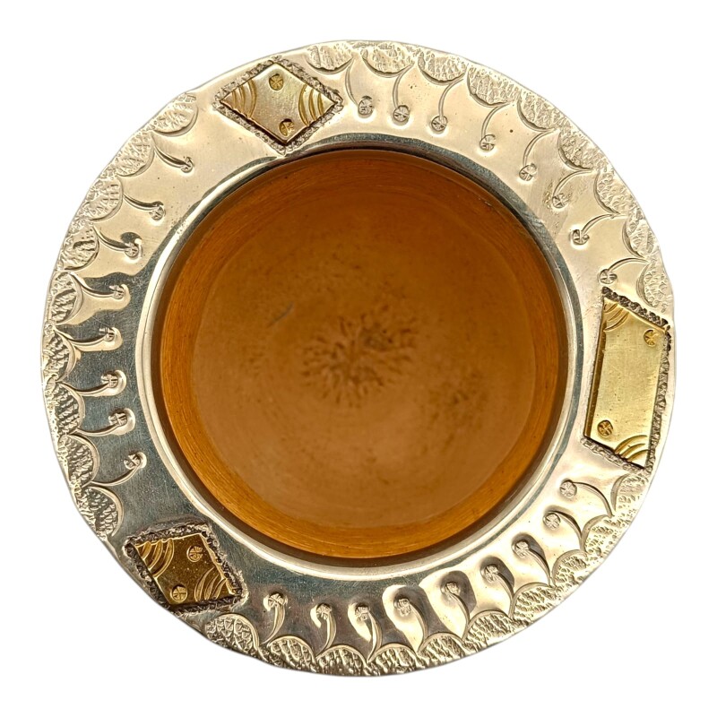 Mate Imperial guarda pampa con apliques en bronce - ALPACA - 03 marrónuniforme