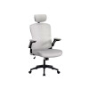 Silla Oficina Tyne Ergonomica Giratoria con Apoyacabezas Gris