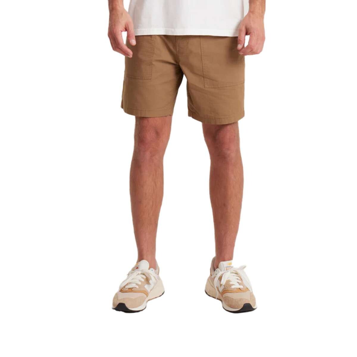 Bermuda Roark Layover Utility Ripstop - Marron 