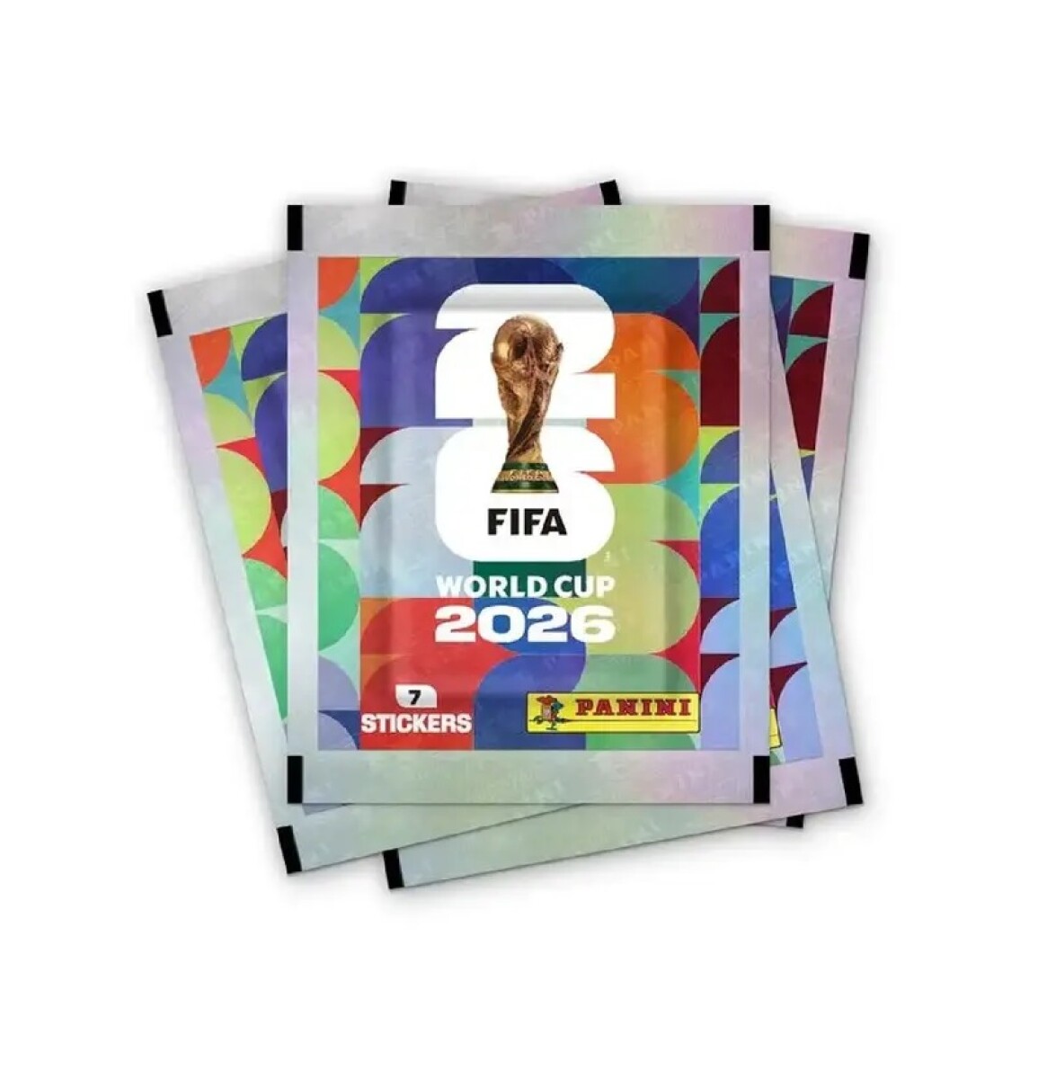 Sobre con 7 figuritas del Mundial 2026 