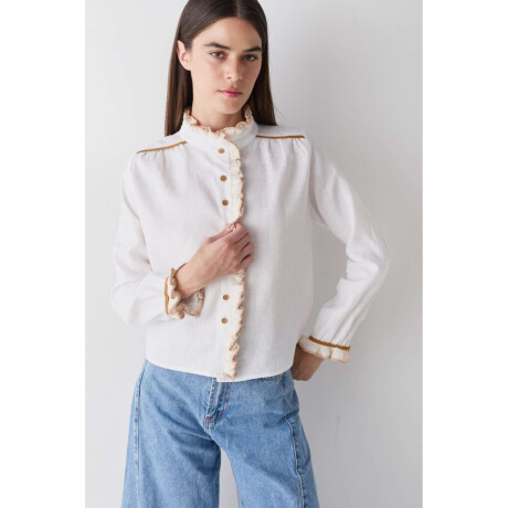 PRE VENTA CAMISA SWIM CROCHET Blanco