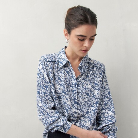 CAMISA ALTHEA Azul Marino