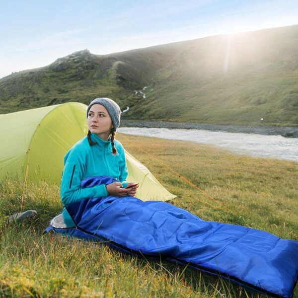 Sobre Saco Bolsa Dormir 2 M Capucha Aislante Camping Caza IMBACK Color Azul Sobre Saco Bolsa Dormir 2 M Capucha Aislante Camping Caza IMBACK Color Azul