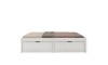 Cama Madera Maciza Con Cajones - 2 plazas - Linea beauty Blanco