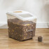 Contenedor Racion Comida Transportador Anti Humedad Ruedas Variante Color Blanco
