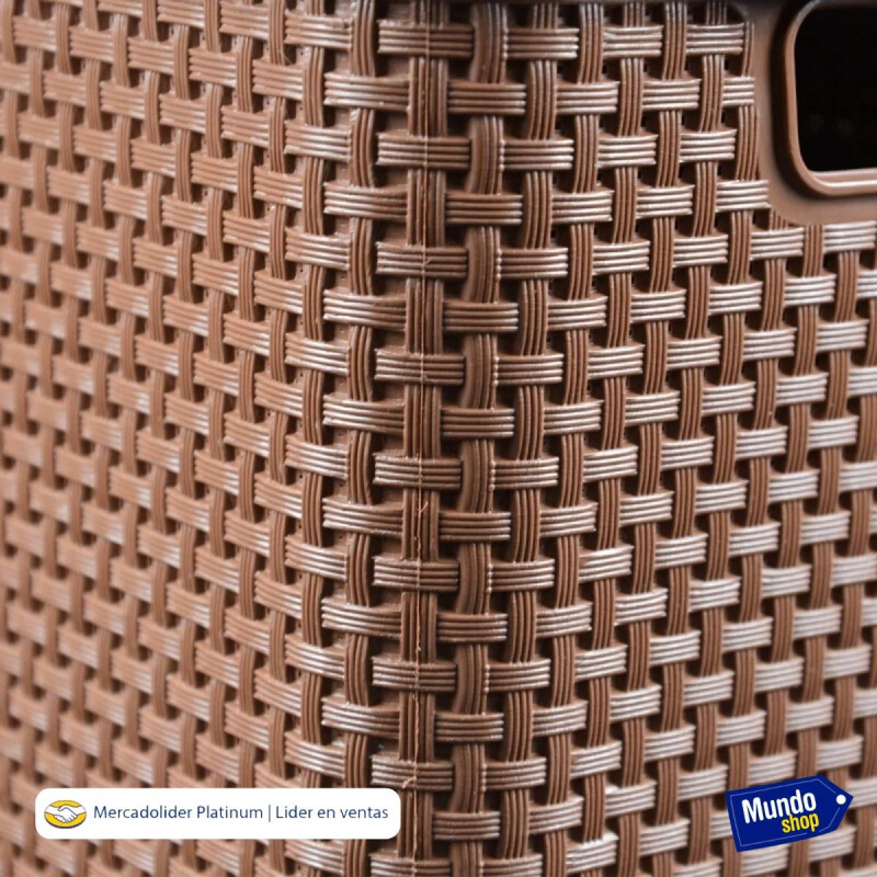 Caja Cesto Canasto Organizador Rattan 40lts Tapa - Grande-m Caja Cesto Canasto Organizador Rattan 40lts Tapa - Grande-m