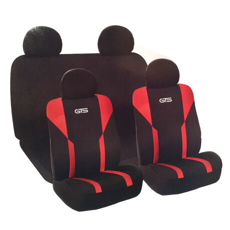 CUBRE ASIENTO - GTS 008 NEGRO ROJO POLYESTER 10PZAS. GTS CUBRE ASIENTO - GTS 008 NEGRO ROJO POLYESTER 10PZAS. GTS