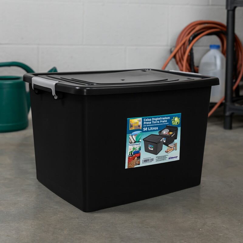 Caja organizadora 56 lts NEGRO