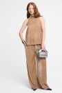 TOP HALTER VELVET Beige